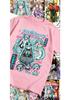 Erwachsenen- und Kinder-Hatsune Miku Multiform Charakter-Collage Reines Baumwoll-Subkultur Personalisiertes T-Shirt