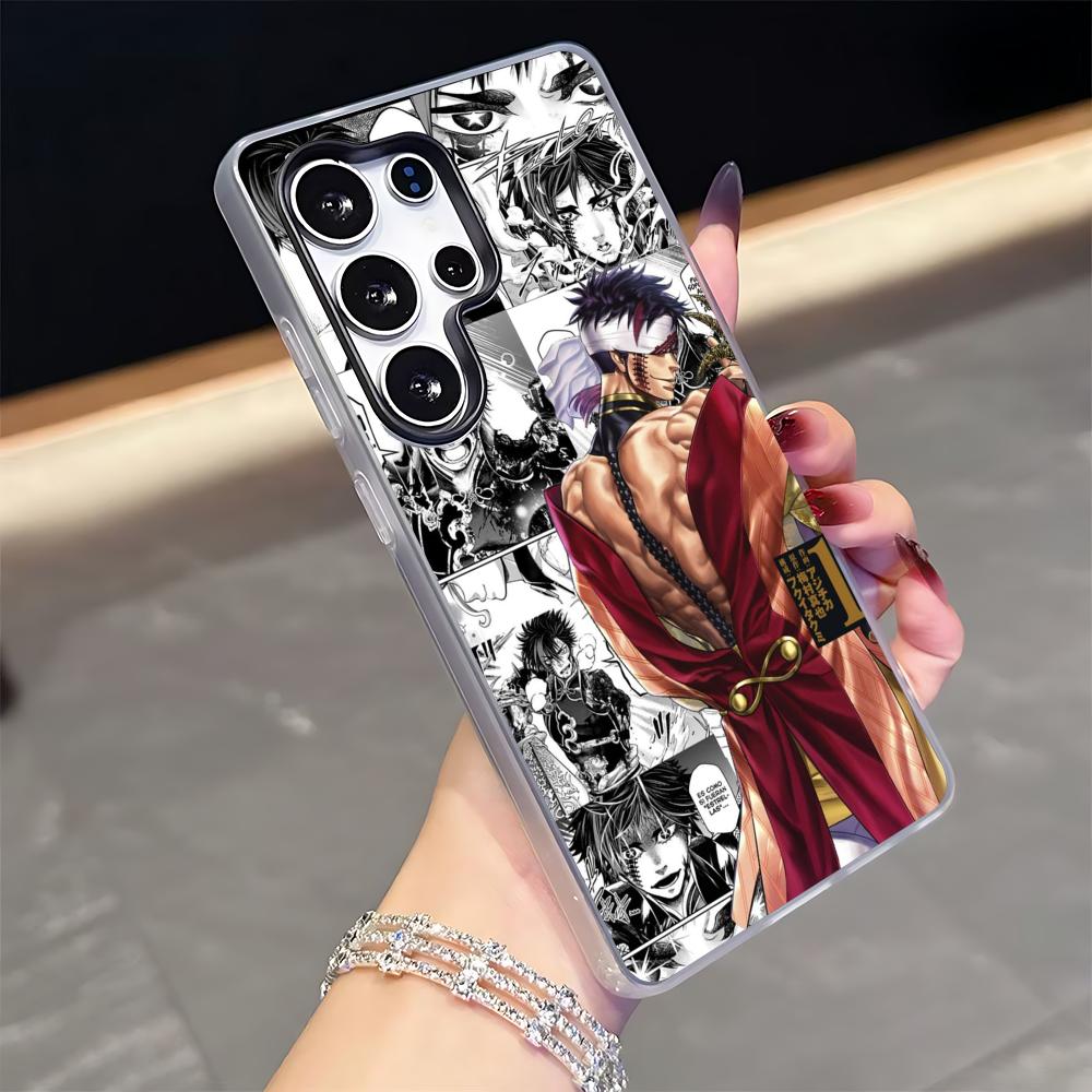 

Record of Ragnarok QinShiHuang Phone Case for Samsung S25 S24 S23 S22 S21 FE Plus Ultra Black 2-in-1 Jelly silicone case Galaxy S23