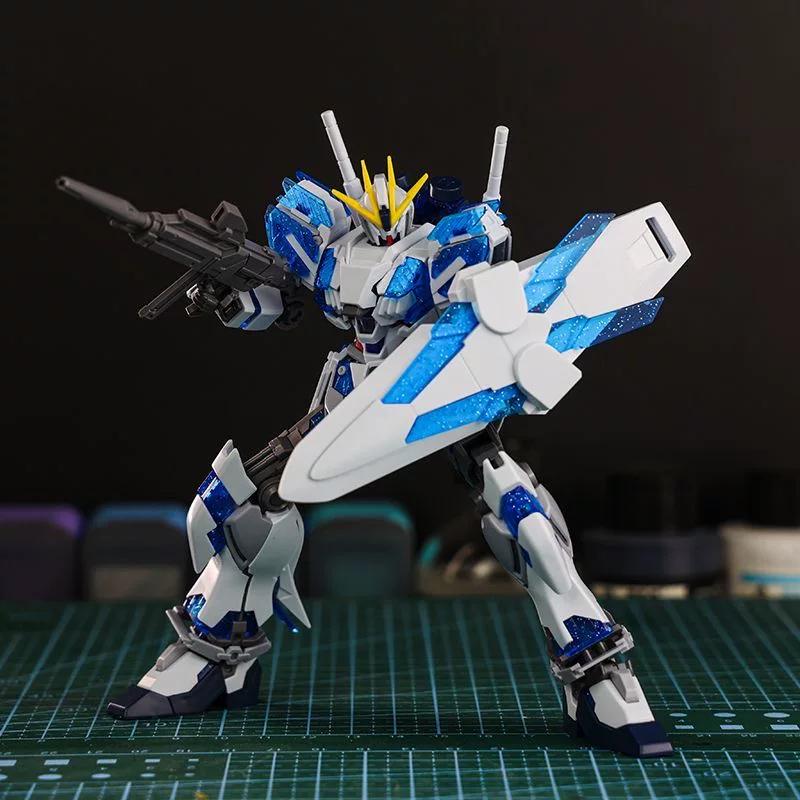 HG 1/144 RX-9/C Narrative Gunpla C-Packs Assembly Model Kit Blue Awakening Ver. Action Figure With Water Decals Anime Mecha Toy