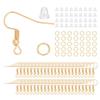 300pcs/Set Hypoallergenic Earring Hook Kit Mix-color Ear Wires Fish Hooks Open Jump Rings Earplugs For Earring Making Repair