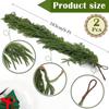 Artificial PE Norfolk Pine Garland with Soft Pine Needles - Christmas Decoration Wreath