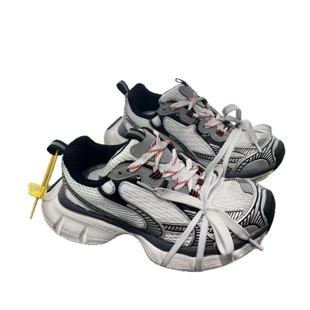 2025 Höst Dam Tjocksulade Mesh Andningsbara Pappa-skor - Höjdökande, Trendiga Streetstyle Casual Sneakers