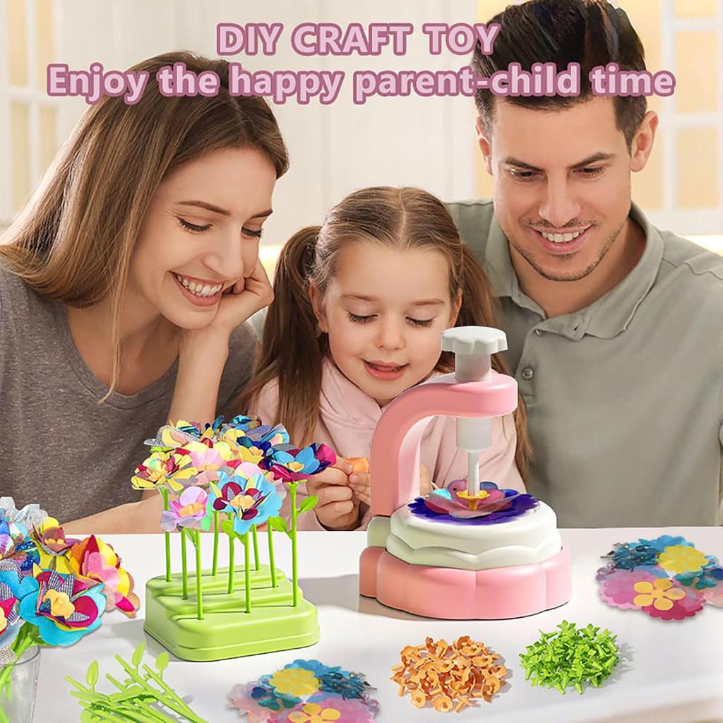 Non-Toxic Children Toys Diy Children'S Handmade Fabric Bouquet Handcrafted Set Embossing Machine Toys Interactive Educational Toys For Kids