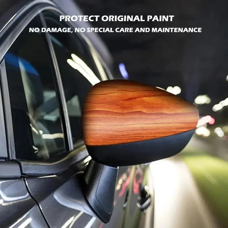 Auto Holzmaserungsfolie Aufkleber Decals Wrap Folie PVC Holzstruktur 10x100cm Universell Auto Karosserie Styling Dekor Auto Innenraum DIY