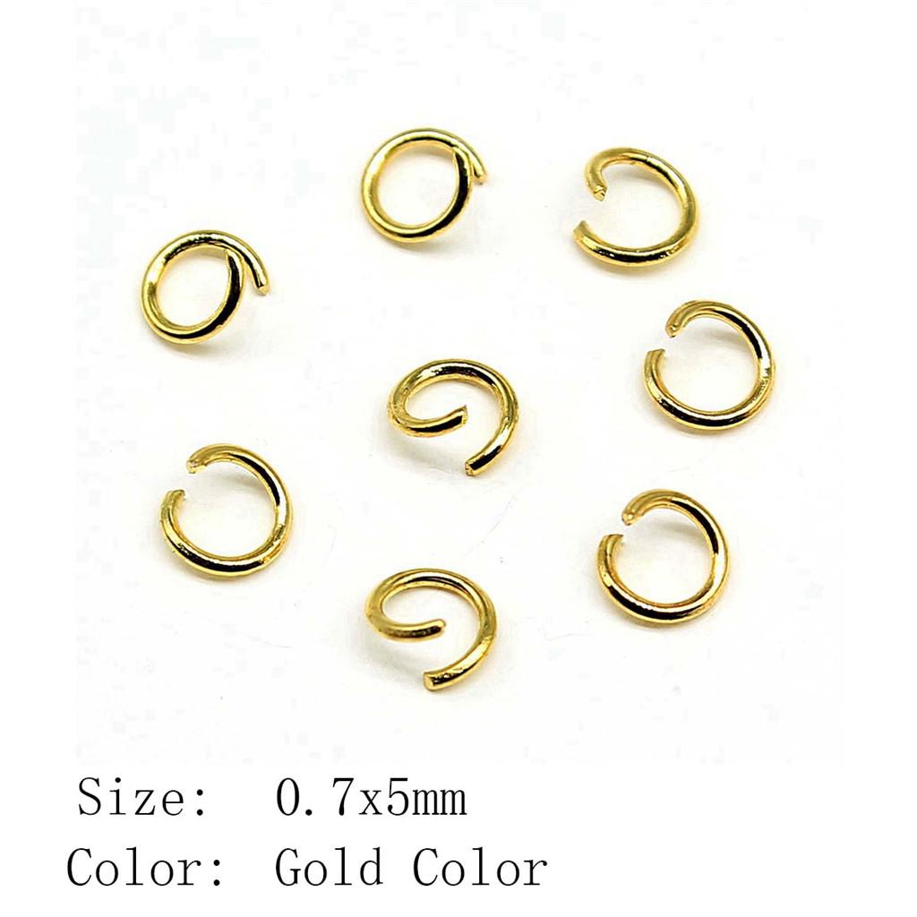 Wedding Anniversary Jewelry Materials Open Jump Rings 5 Colors 6 Sizes Accessories Parts Souvenir Accessories Parts