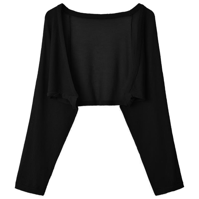 Women Knitted Long Sleeves Cardigan Tops High Waist Sun Protection Shawl