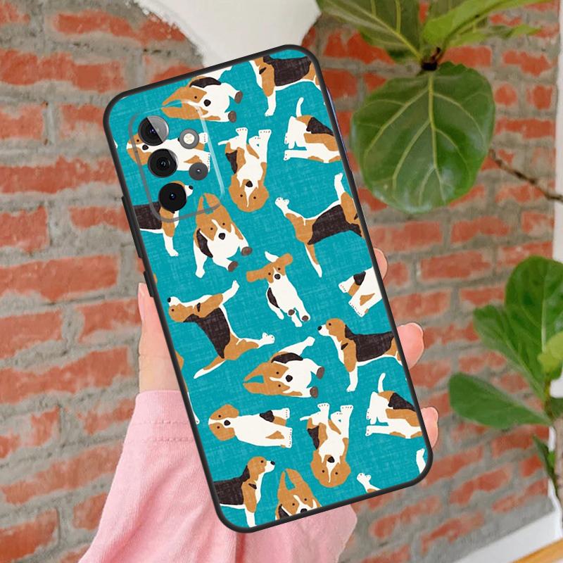 Beagle Puppy Dog Case For Samsung Galaxy A55 A35 A25 A15 A53 A33 A13 A51 A71 A12 A32 A52 A14 A34 A54 Cover