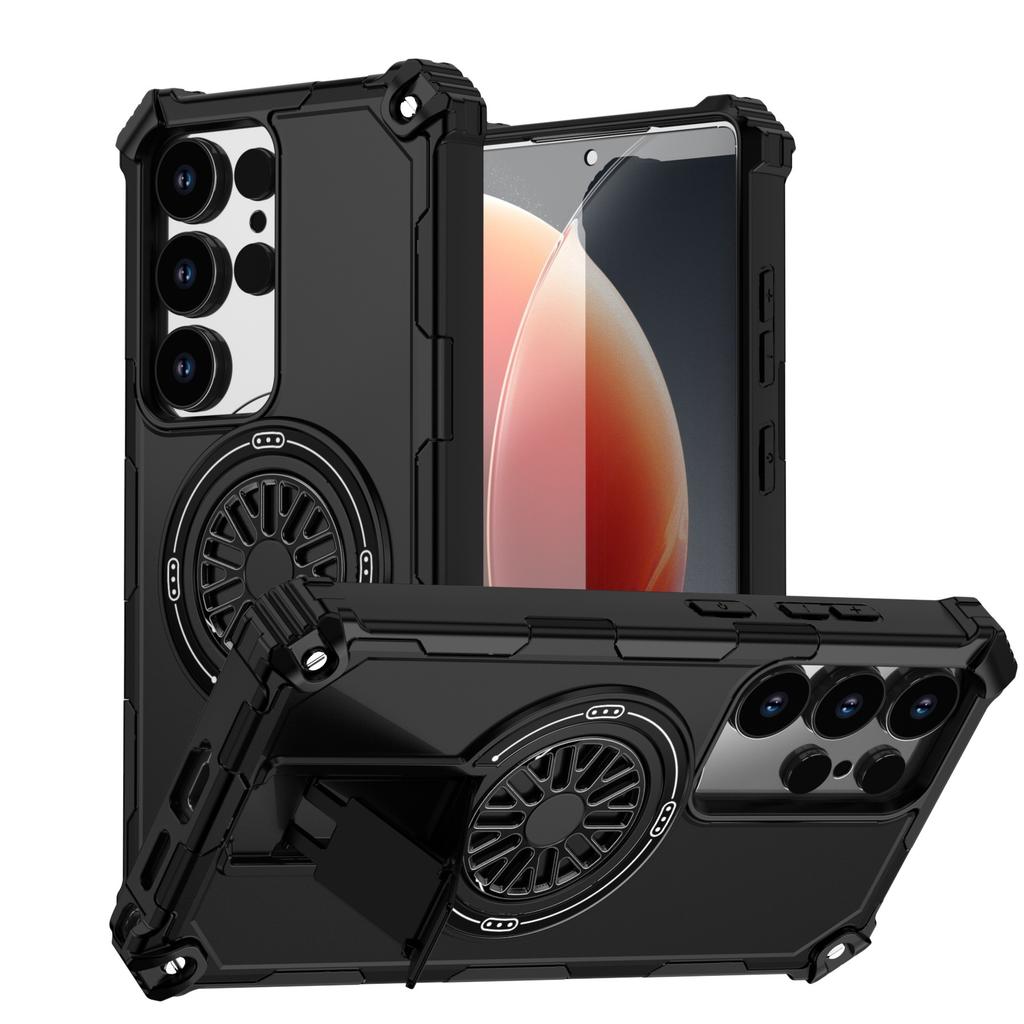 Guardian Magnetic Phone Case for Samsung S25 Ultra Stand Moto Shockproof PC Case