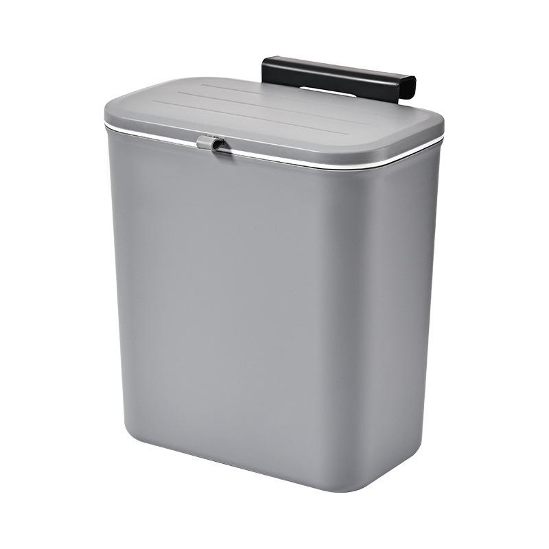 Large Capacity Wall-Mounted Trash Can with Lid for Kitchen, Office, and Bathroom