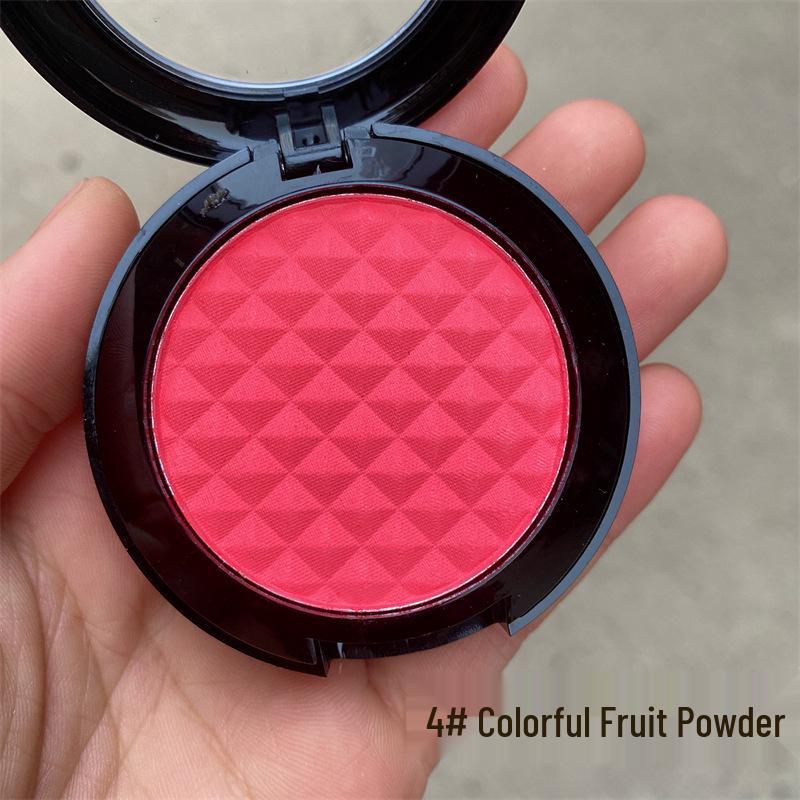 Rihao Rouge Blush: Long-Lasting Pink-Orange with High Color Payoff for Children's Day and Opera Stage Makeup.