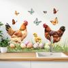 Creative And Funny Rooster Wall Decal - Self-Adhesive Chicken Wall Sticker For Room, Living Room, Kitchen, And Home Decor