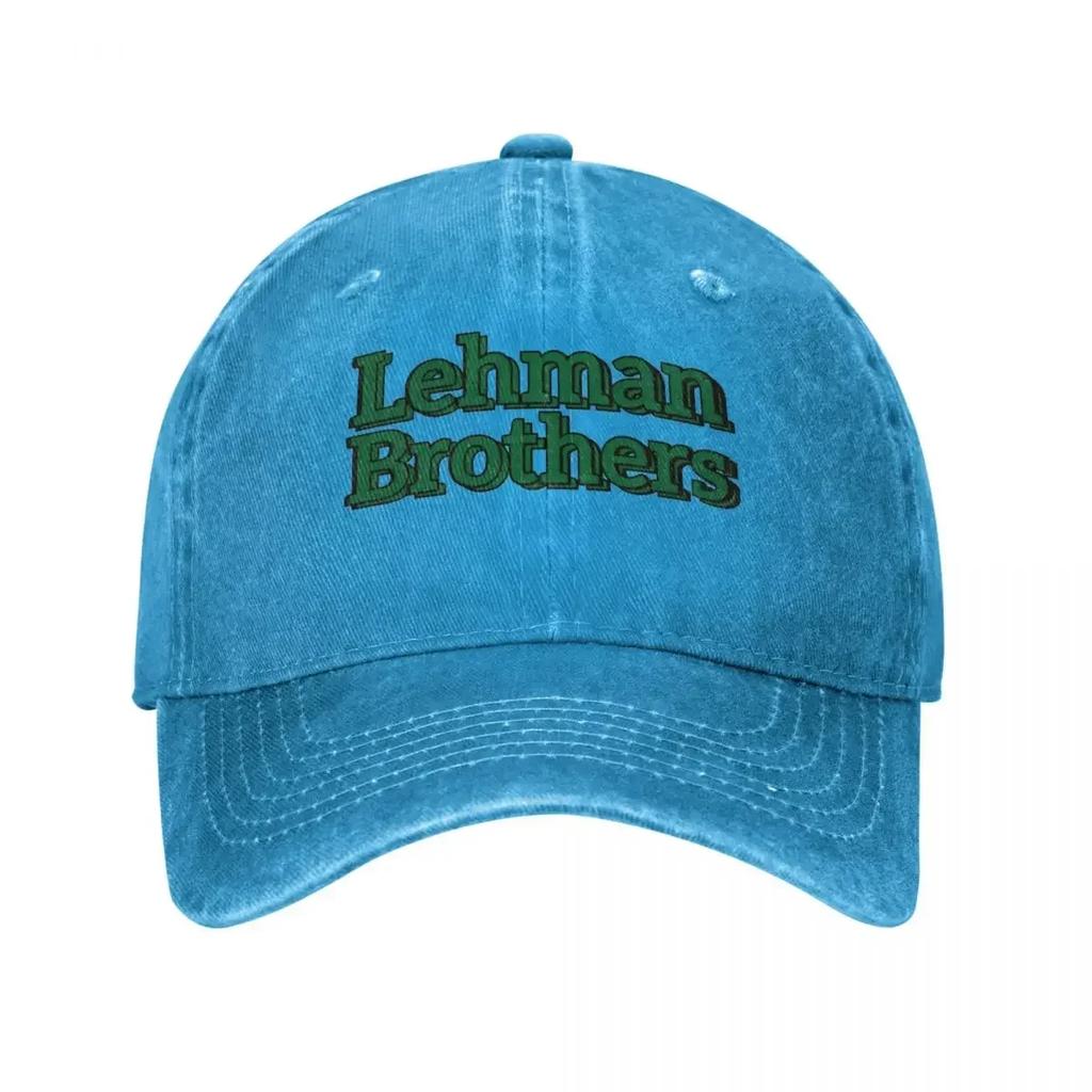 Classic Lehman Brothers Wall Street Baseball Cap Unisex Style Distressed Washed Snapback Cap Outdoor Running Golf Caps Hat
