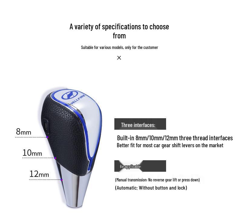 Luminous LED Gear Shift Knob for Vellfire Automatic Transmission Modification