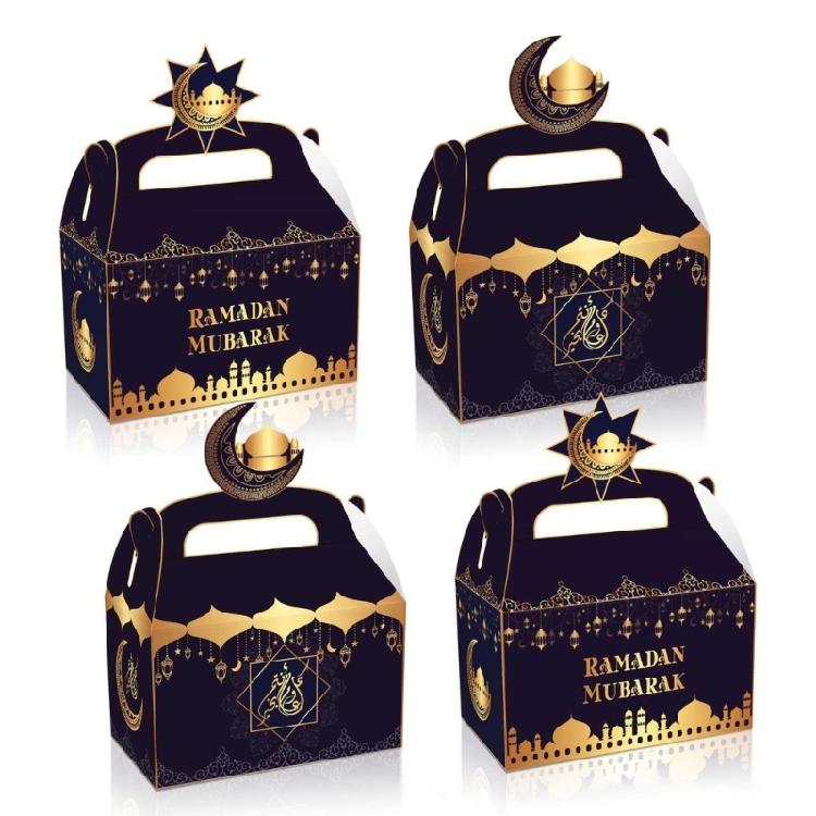 Eid Mubarak Goodie Bag Ramadan Party Treat Box Eid Mubarak Gift Wrapping Sticker