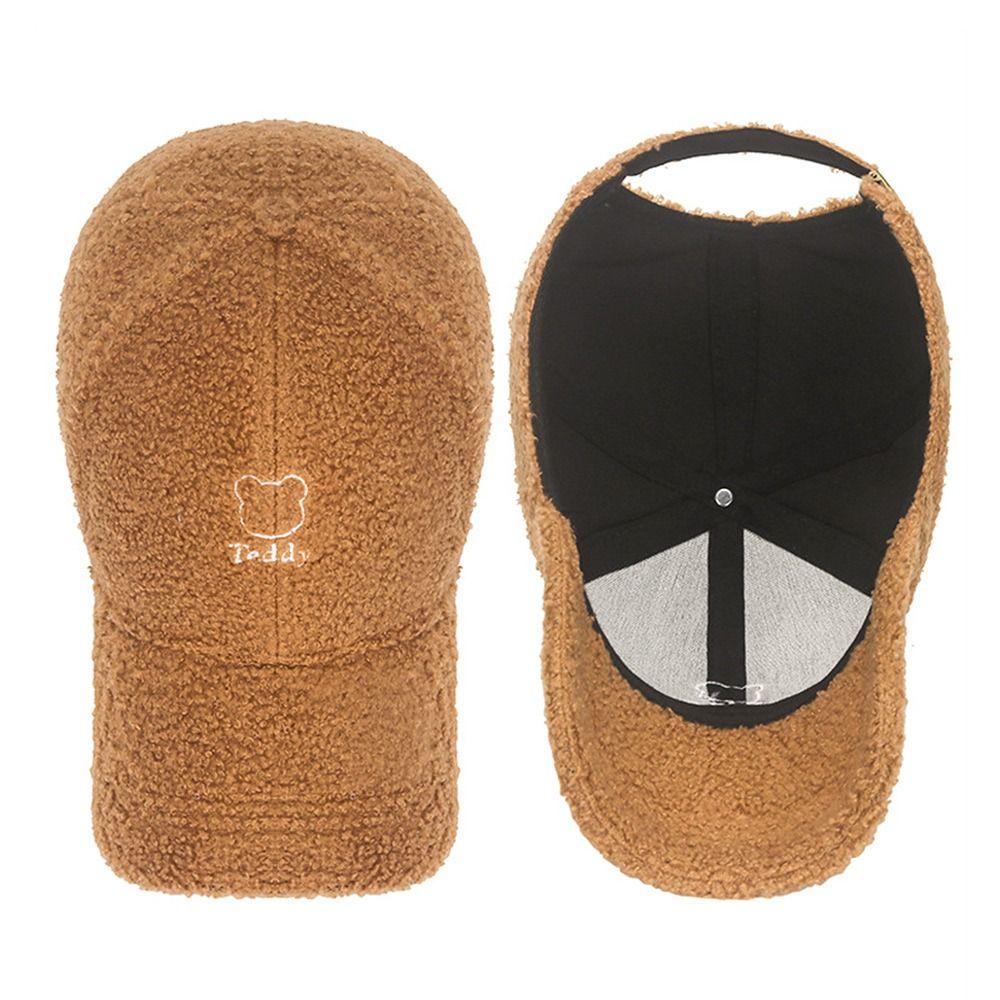 All-match Sun Hat Thicken Warm Snapback Caps Adjustable Baseball Cap  for Men Women