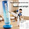Blue Inflatable PVC Boxing Column for Kids - Stable Stand-up Punch Bag for Stress Relief & Explosion-Proof