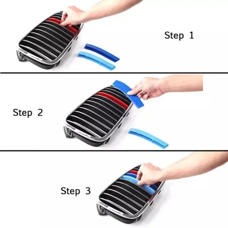2026 M Power Front Grille Trim Strips For BMW X1 X2 X3 X4 X5 X6 X7 F48 F49 E84 F39 F25 F26 G01 G02 F15 E70 G05 F16 E71 E72 G07 Z msyj19