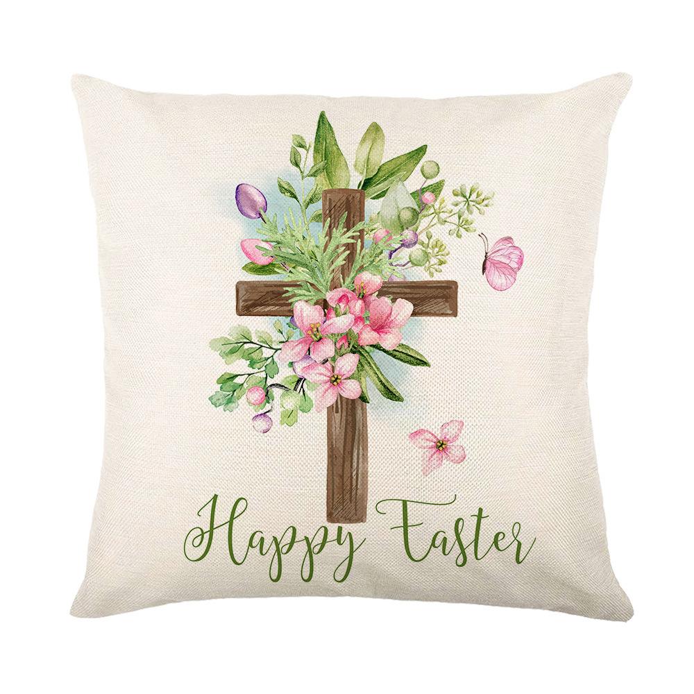 Easter Pillowcase Holiday Decoration Pillowcase Sofa Cushion Pillowcase