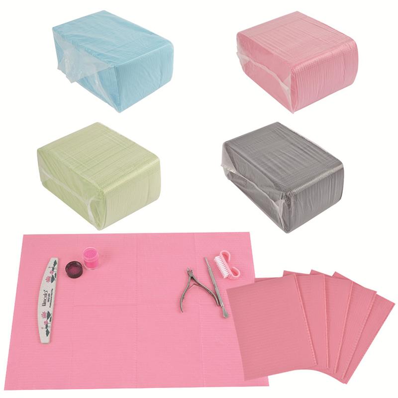Portable Disposable Nail Art Clean Pad Desk Mat For Beauty Protection Paper