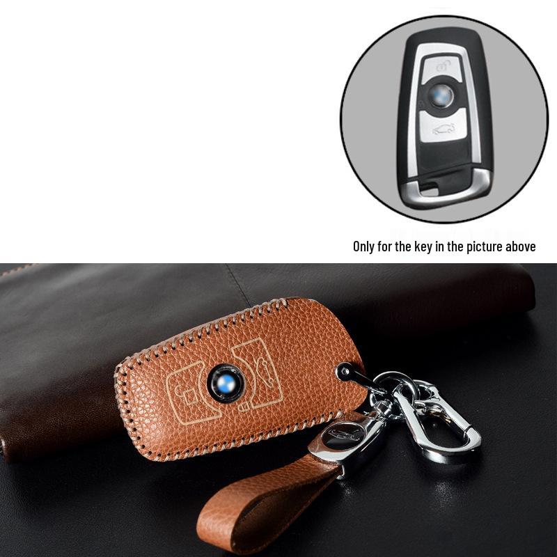 Premium Cowhide Key Case for BMW 3 Series 2013-2018, 2 Series, and 1 Series