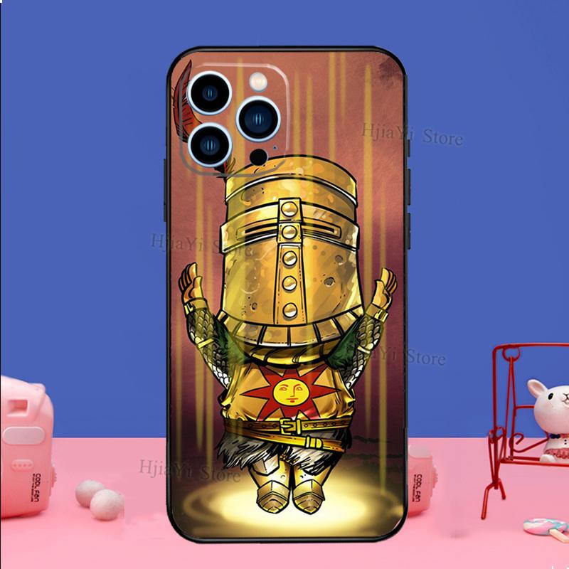 Praise the Sun Dark Souls Case For iPhone 16 15 13 11 14 Pro Max 12 Mini Plus XR X XS Max Silicone Phone Cover