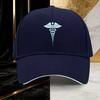 Medical Caduceus Symbol Baseball Cap Polyester Adjustable Sun Hat Unisex Casual Travel Cap