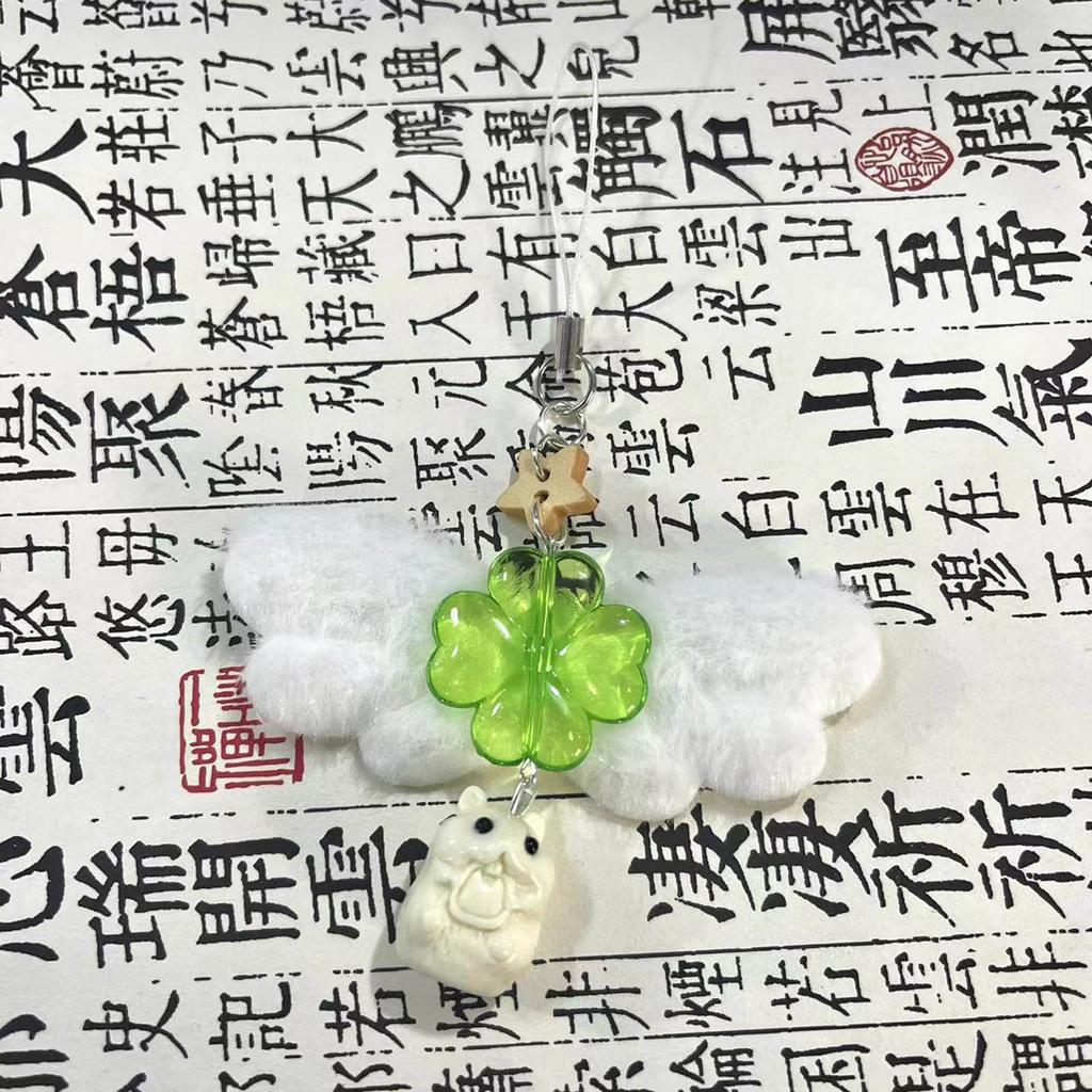 Eleganter Perlenanhänger für Mobiltelefone Modischer Schlüsselanhänger Bunte Murmeltierform Schlüsselanhänger-Accessoire für Telefone und Handtaschen