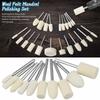 Cashmere Wool Felt Polishing 3mm Shank Buffing Wheels Cashmere Polishing  For Dremel