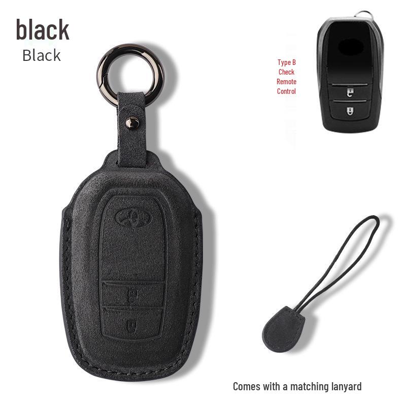 Toyota Corolla Suede & Leather Key Case for Avalon, Camry, Levin, RAV4, Highlander