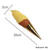 Night Market Ice Cream Cone Model: Realistic Torch Dessert Prop for Photography and Decor