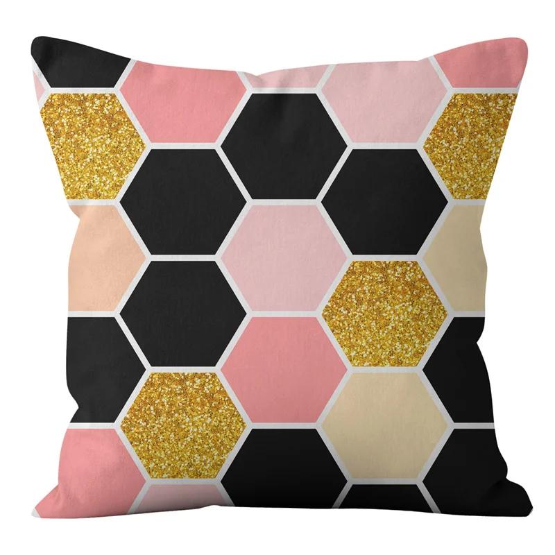45x45cm Princess Pink Letter Pillowcase ins Nordic Crown Animal Cushion Cover Sofa Office Seat Home Decoration