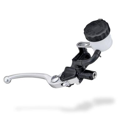 Daytona NISSIN Motorcycle Brake Master Cylinder Horizontal Inch Black Clear Lever 61742 1/2 Body/Buff