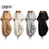 Loose Fit Women Set Women's 2 Piece Sets, Crew Neck Batwing Sleeve Top Two-piece And Lantern Pants Summer Travel Vacation Outfits with Pockets Suit