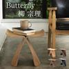 Sori Yanagi Butterfly Stool Wooden Stylish Butterfly Chair Reproduct Object Entrance Luggage Storage (Plywood Brown)