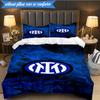3-teiliges Mi-lan FC Emblem Aufdruck Weiches Bettwäsche-Set, Enthält 1 Stück Bettbezug und 2 Stück Kissenbezüge, Perfekt für Schlafzimmer, Wohnheim, Fan-Geschenk