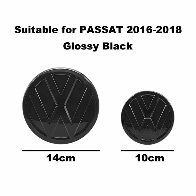 

For VOLKSWAGEN VW 2Pcs ABS Car Emblem Set-Front Grille Badge&Trunk Badge for Volkswagen Passat 2011-2018 Lavida-Car Modification Only Rear