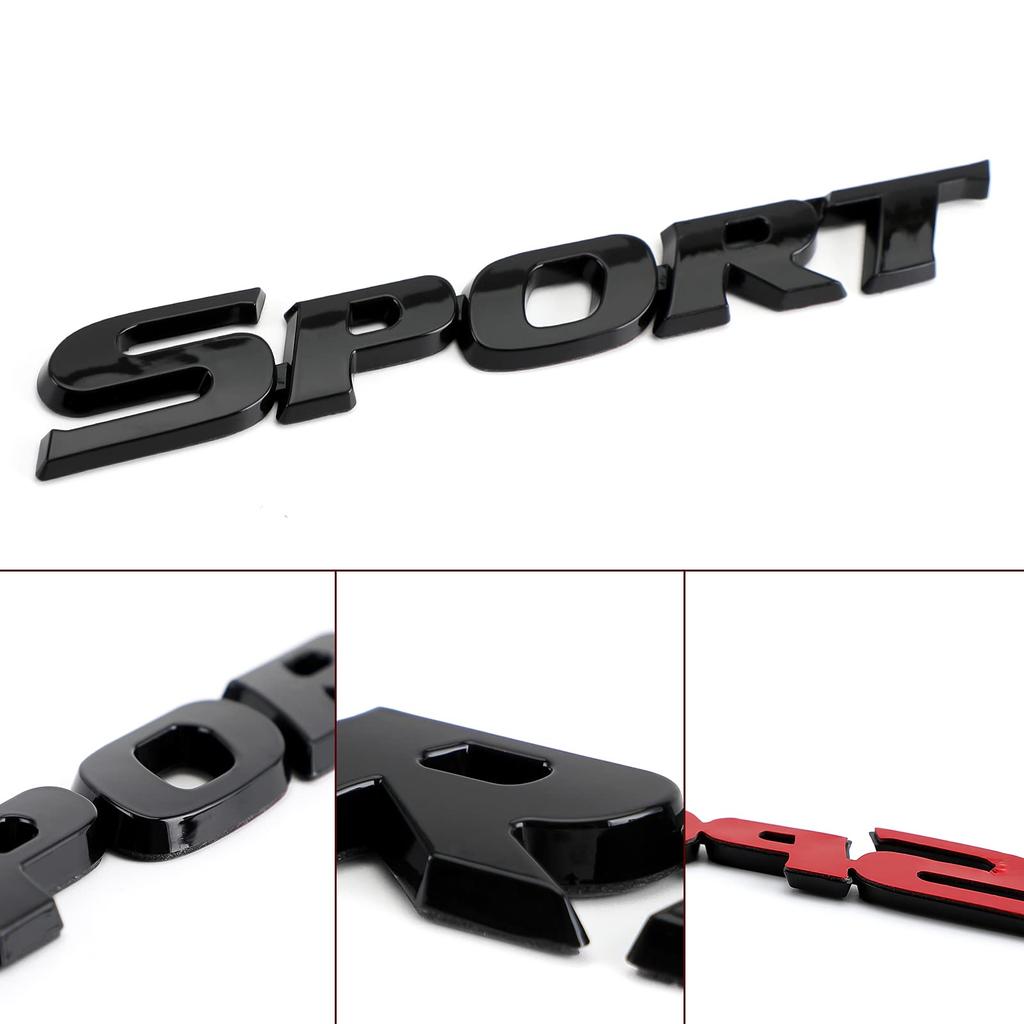 Frezon Emblem Abzeichen Aufkleber Heckklappe Sport 3D Logo Metall Schwarz