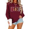 Women S Casual Teach Them To Be Kind Print Hoodie
