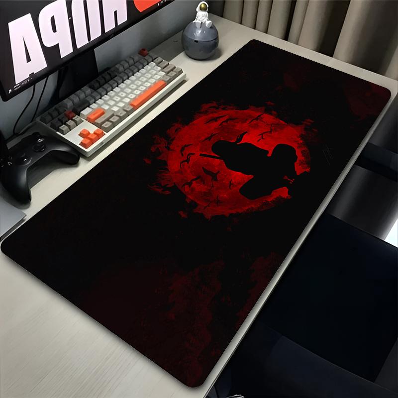 Japonia Fajna Podkładka pod Mysz Anime Laptop Czerwony Księżyc Dywanik pod Klawiaturę Gamingową XL N-narutoS Podkładka pod Mysz PC I-itachi Gracz U-uchiha Szafka Mata na Biurko
