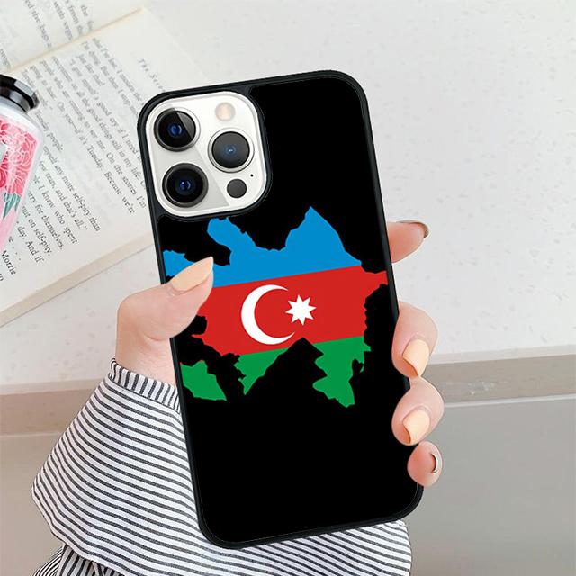 Azerbaijan Flag Phone Case For iPhone 17 Air 15 16 11 12 13 14 Pro Max Cover For iPhone 17 Air Max Plus Coque Fundas