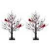 LED Christmas Red Fruit Simulated Flower Trees Light Table Decoration Indoor Outdoor Home Decoration Accessories