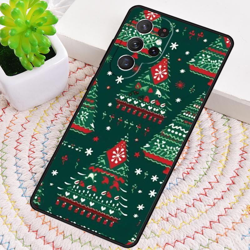 Christmas Tree New Year Art Phone Case for Samsung Galaxy note 10 pro S26 Ultra S23 S24 FE S25 S21 S22 PLUS shockproof Cove