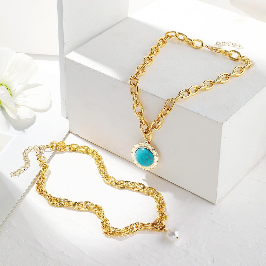 Necklace for Women Tide with Accessories Jewelry Necklace Simple Personality Hip-hop Wind Necklace Women Do Not Lose Color Elegant Necklace