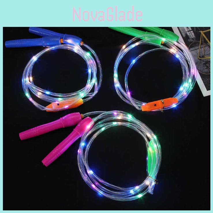 Glowinthedark Jump Rope For Fitness And Weight Loss With Fluorescent Light For Adults And Children