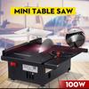 Table Saw Handmade Woodworking Bench Saw Multifunction Cutter DIY Crafts Cutting Tool Machine + Circular Saw Blade 100W