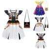 Vestido Cosplay de Menina Caçadora de Demônios Kpop com Saia Franzida para Crianças