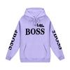 Trendy Kids' Letter Print Hoodie - 'Little Boss' Spring/Autumn Casual Sweatshirt for Boys & Girls