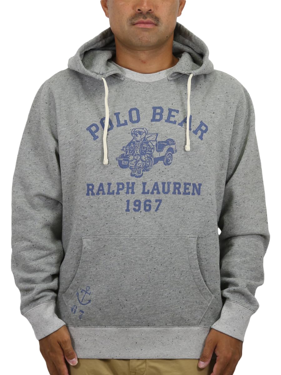 

Polo Ralph Lauren Polo Bear Print Stencil Vintage Pullover Size Gray Men s Sweatshirt, XL, (Product Code 01020189) сірий колір