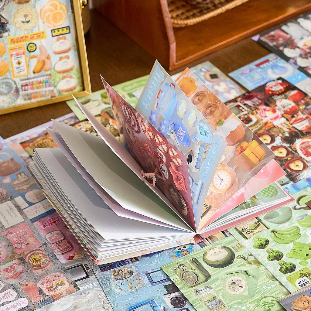 Falling Dream II: Japanese Retro Die-cut Sticker Book for Journals & DIY Collage