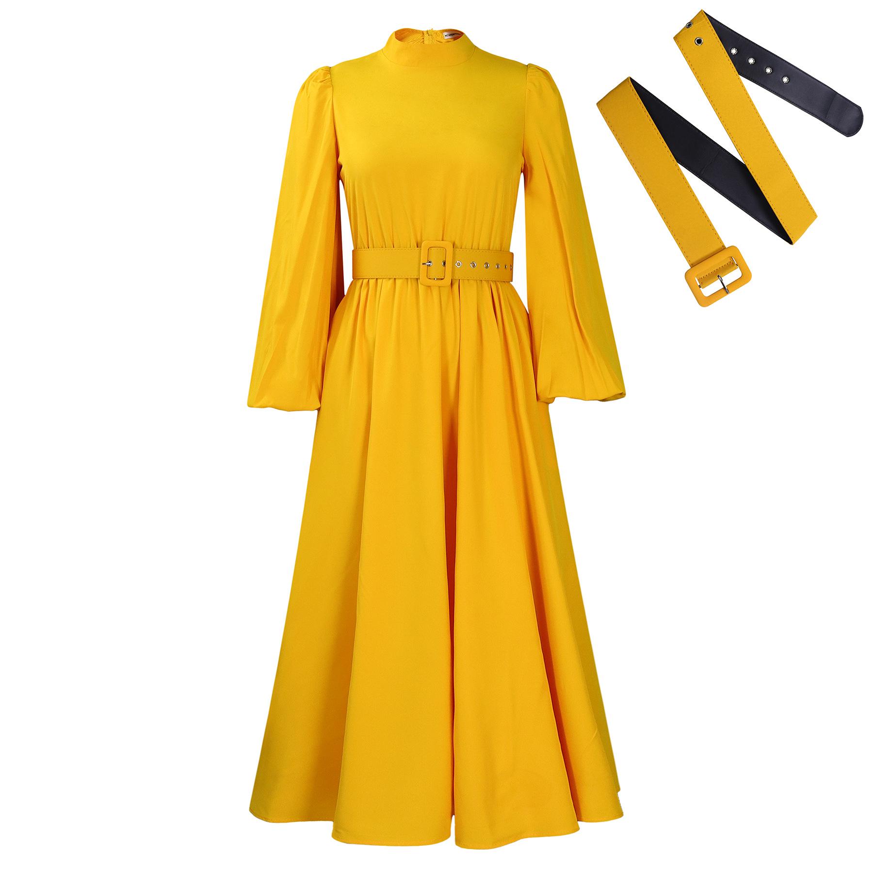 

Жіноча зимова приталена сукня з напіввисоким коміром D491 XXXL